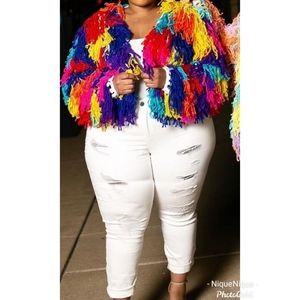 Worn once shaggy sweater